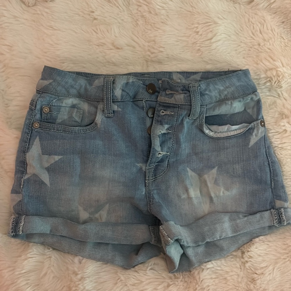 women's medium star jean shorts